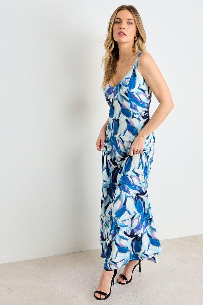 Vestido Largo Fantasia Celeste Ash 13507225055110-4