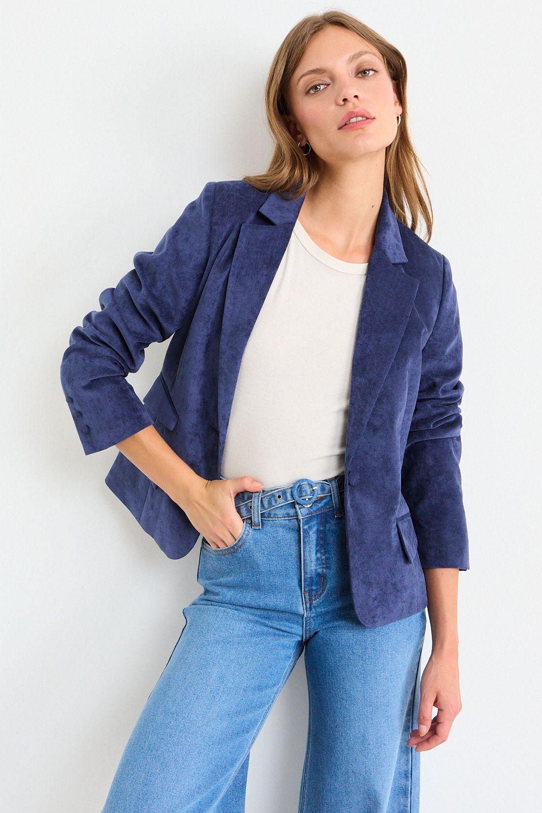 Blazer Liso Azul iO 16020126060104-0