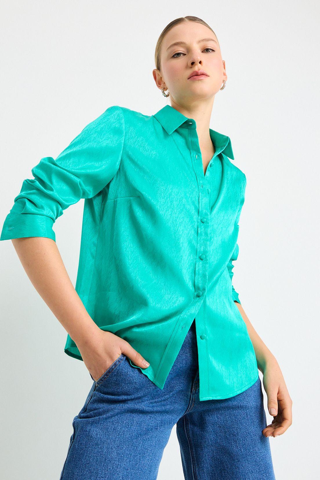 Blusas Manga Larga Verde Ash 14007225006217-0