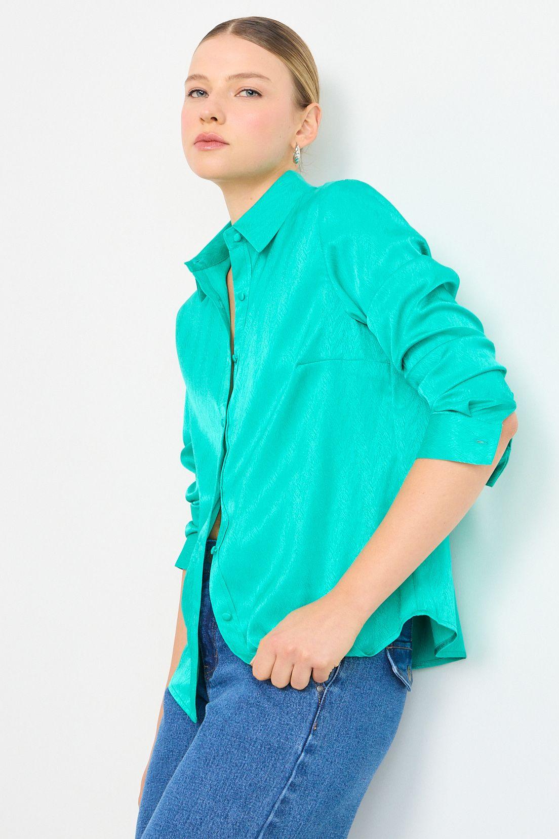 Blusas Manga Larga Verde Ash 14007225006217-2