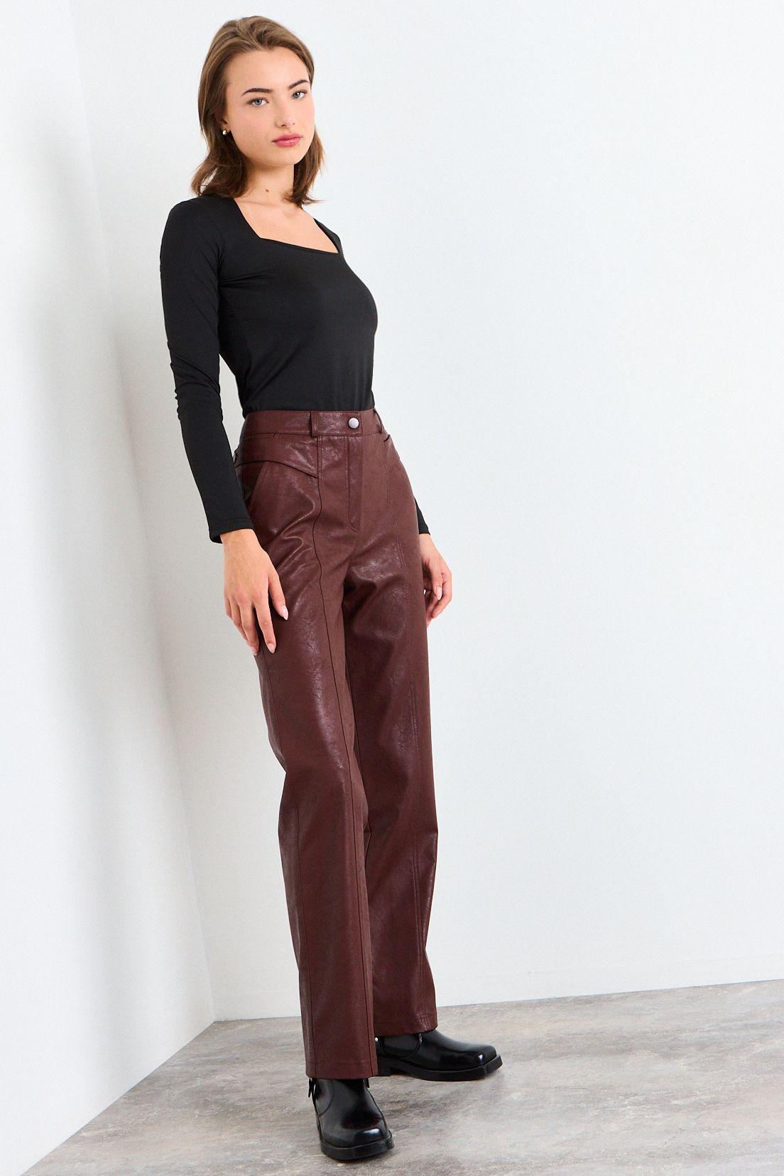 Pantalon Liso Café iO 11020126060109-4