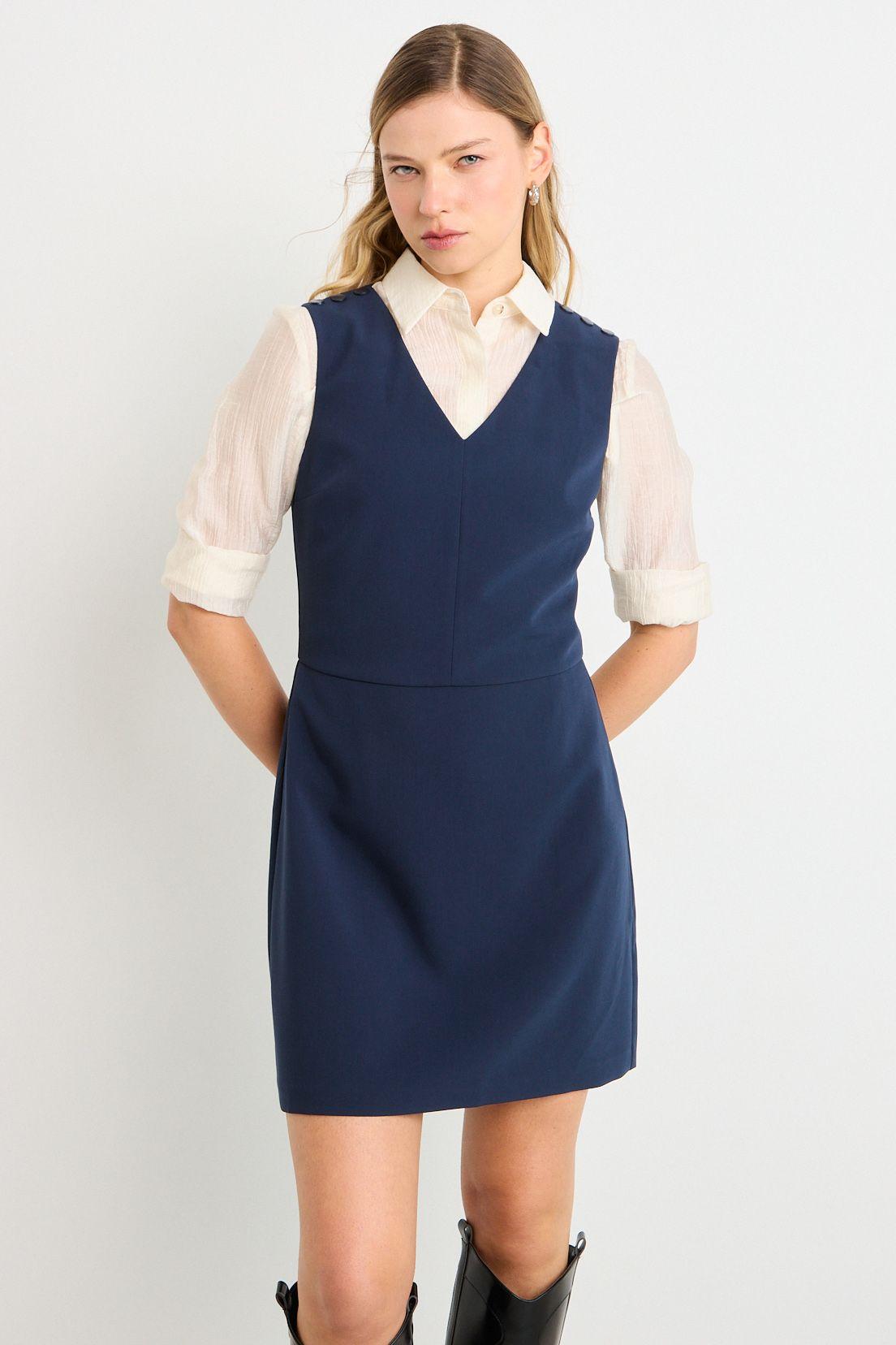 Vestido Corto Azul Ash 13007225051104-0