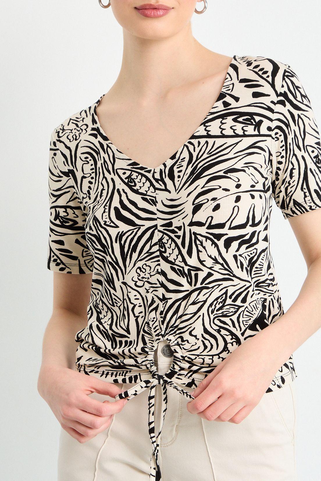 Polera Manga Corta Beige iO 14320225055106-1