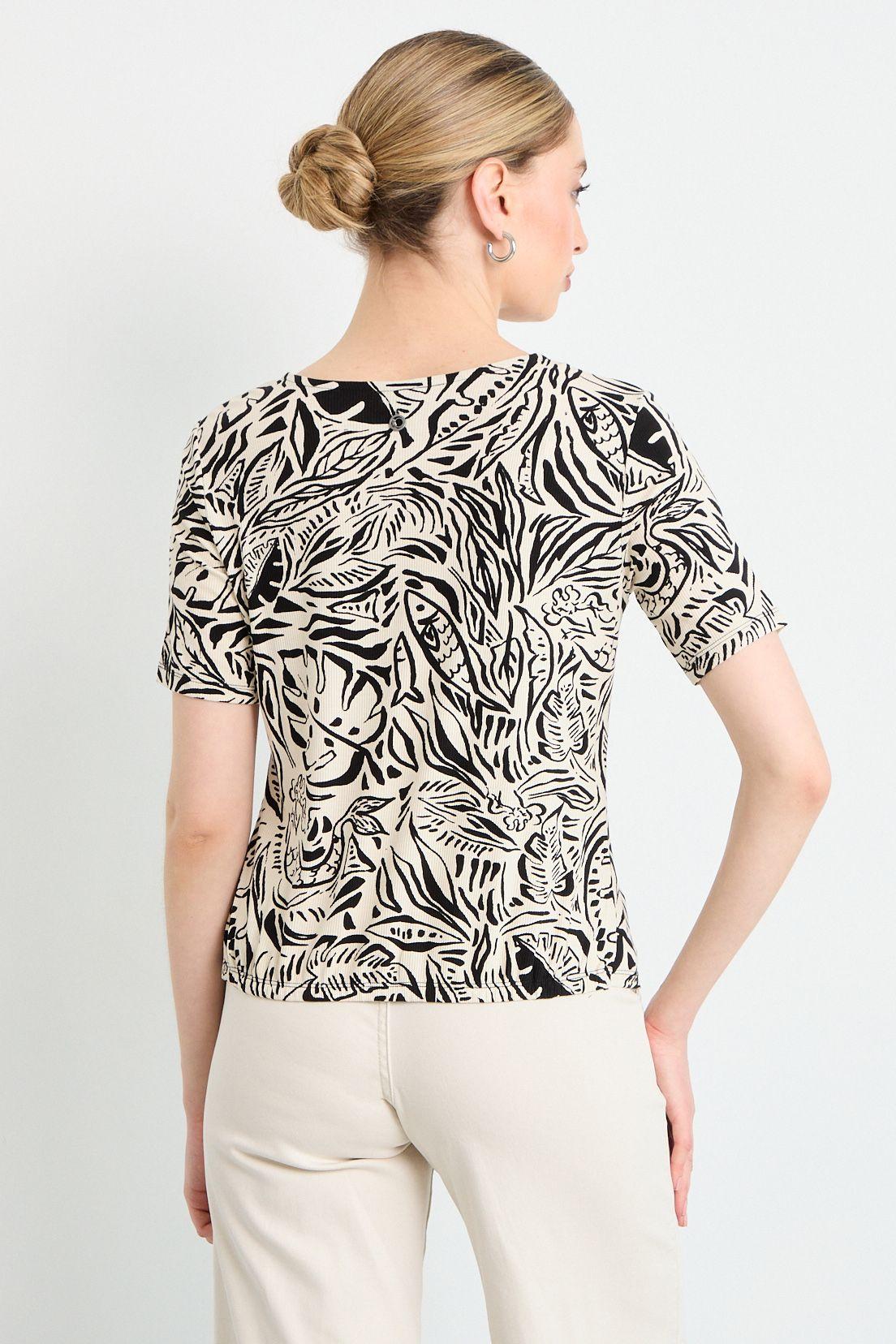 Polera Manga Corta Beige iO 14320225055106-2