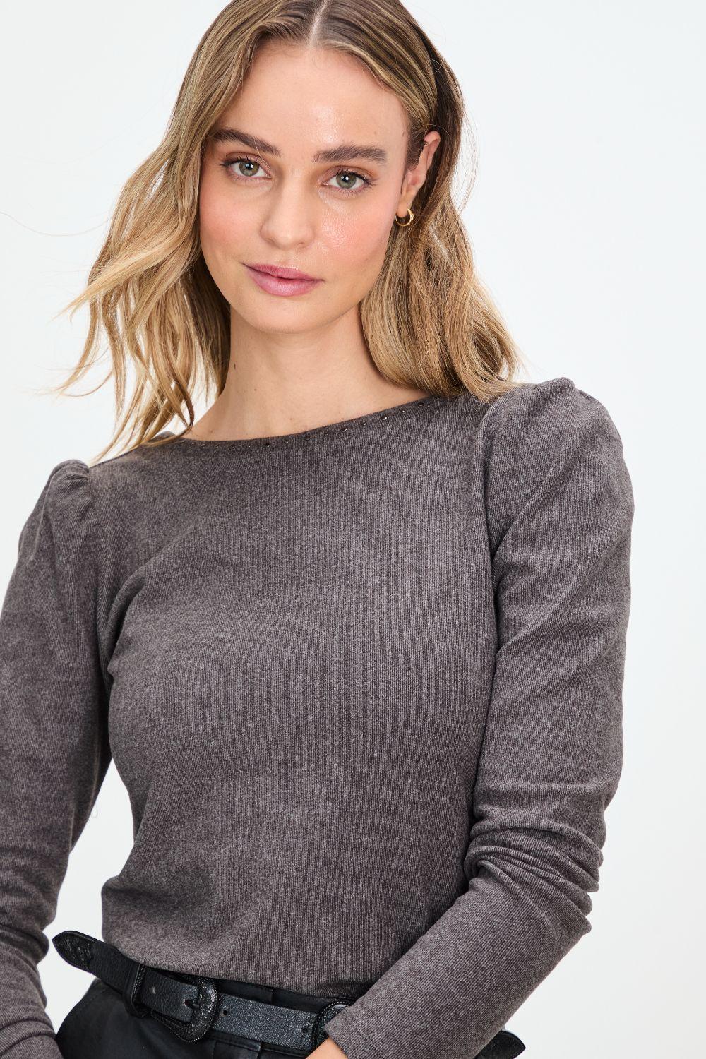 Polera Lisa Gris 14220125057163-0