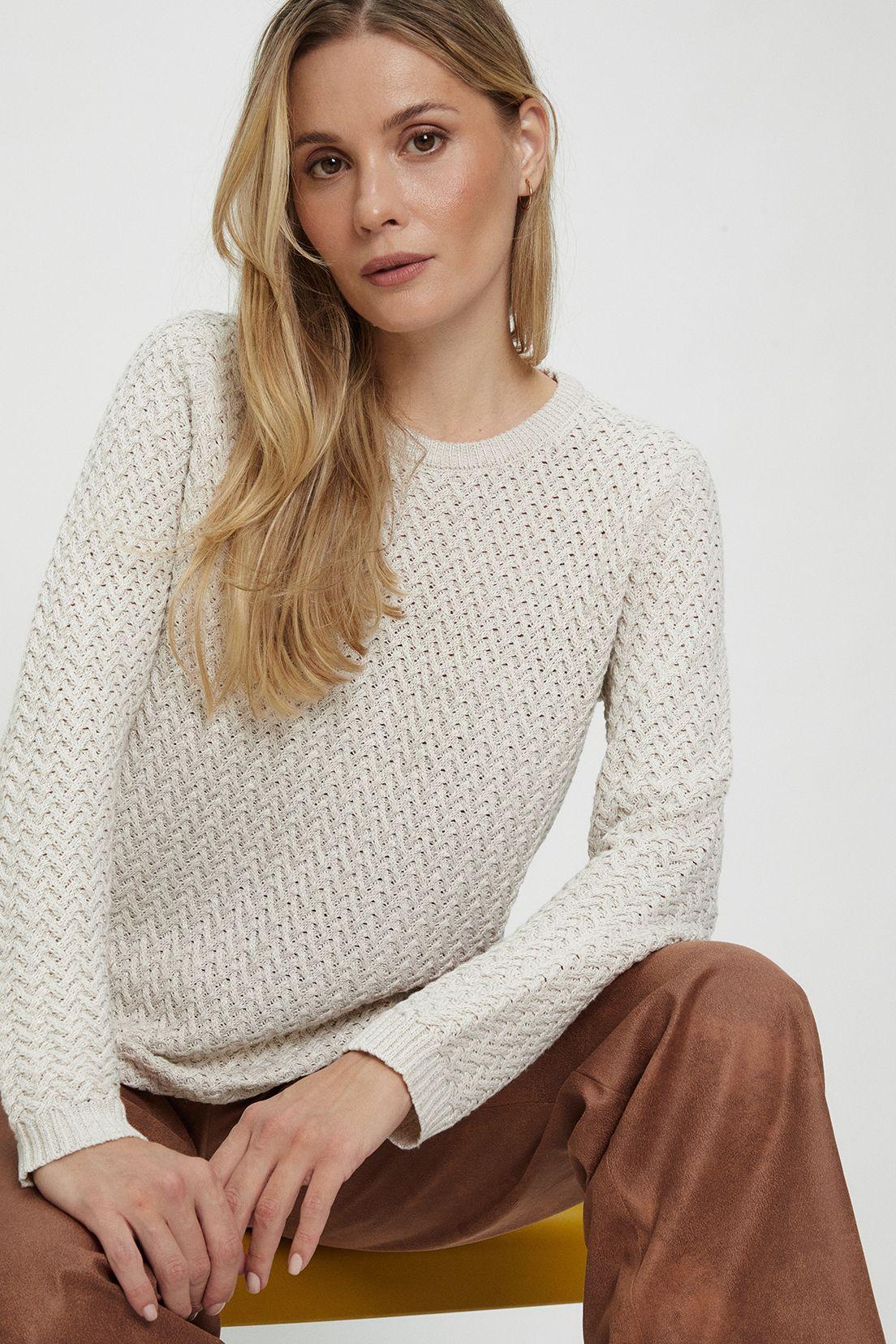 Sweater Liso Beige Ma Griffe 18102224002106-0