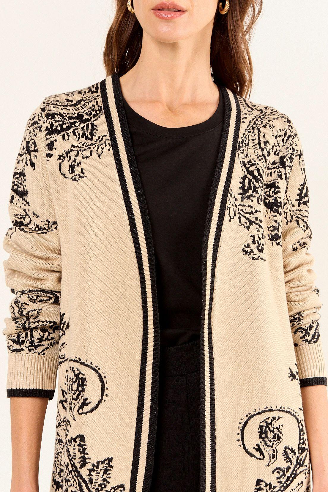 Tejido Abierto De Fantasia Beige Ma Griffe 18602126001106-1