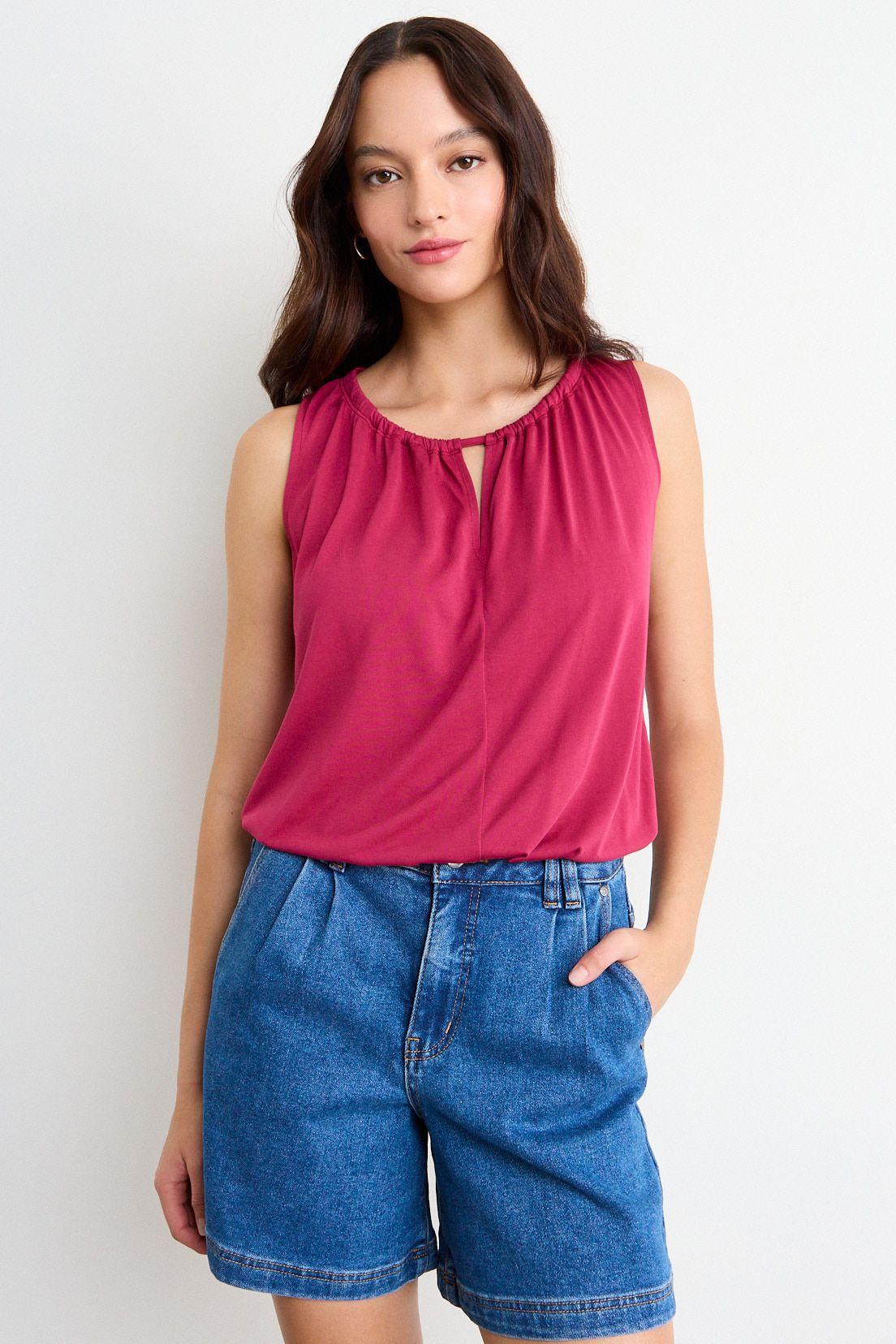 Polera Lisa Burdeos iO 14220126050112-0