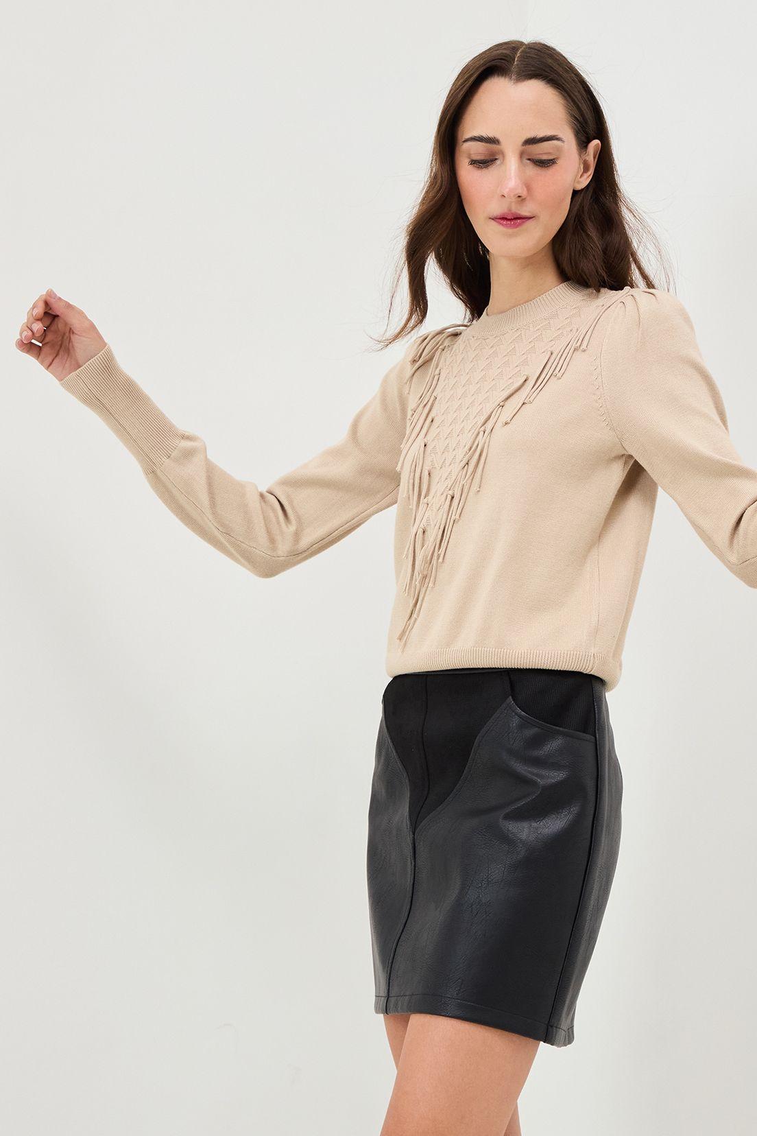Sweater Liso Beige 18120125021106-1
