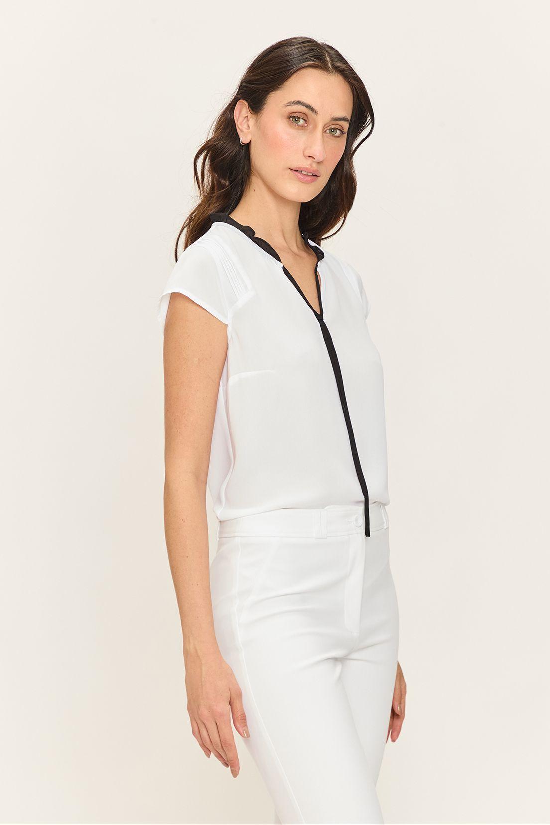 Blusa Corbatin Bicolor Crudo Ash 14007224060105-3