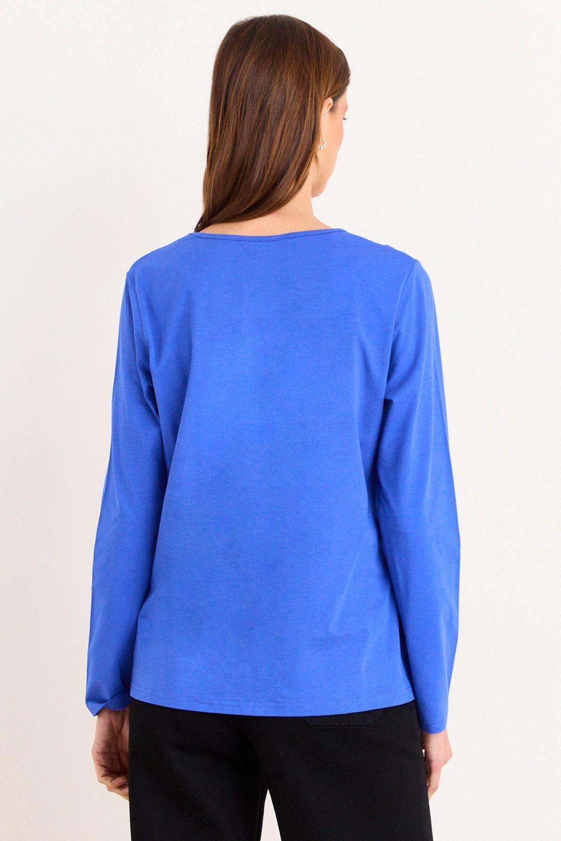Polera Escote Redondo Azul Ma Griffe 14202226003134-2