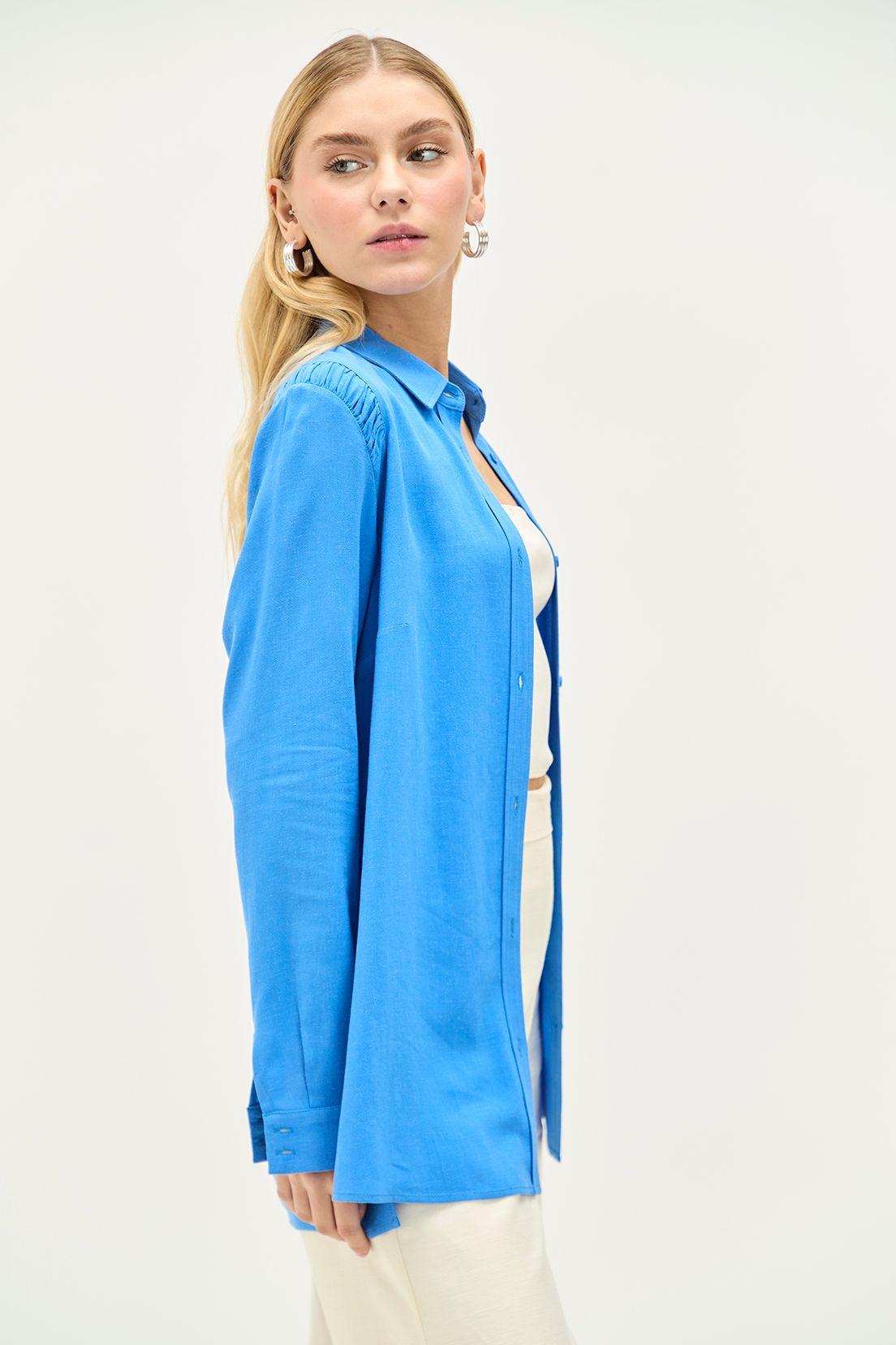 Blusa Lisa Azul iO 14020224066134-3