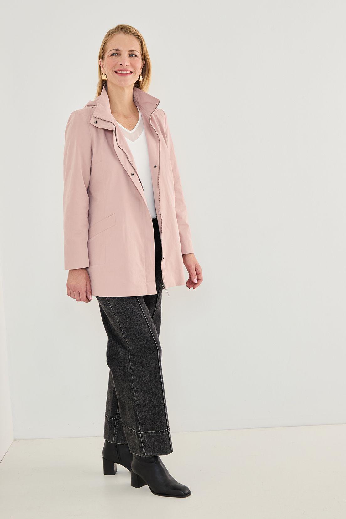 Trench Con Gorro Desmontable Rosado 17402125002123-2