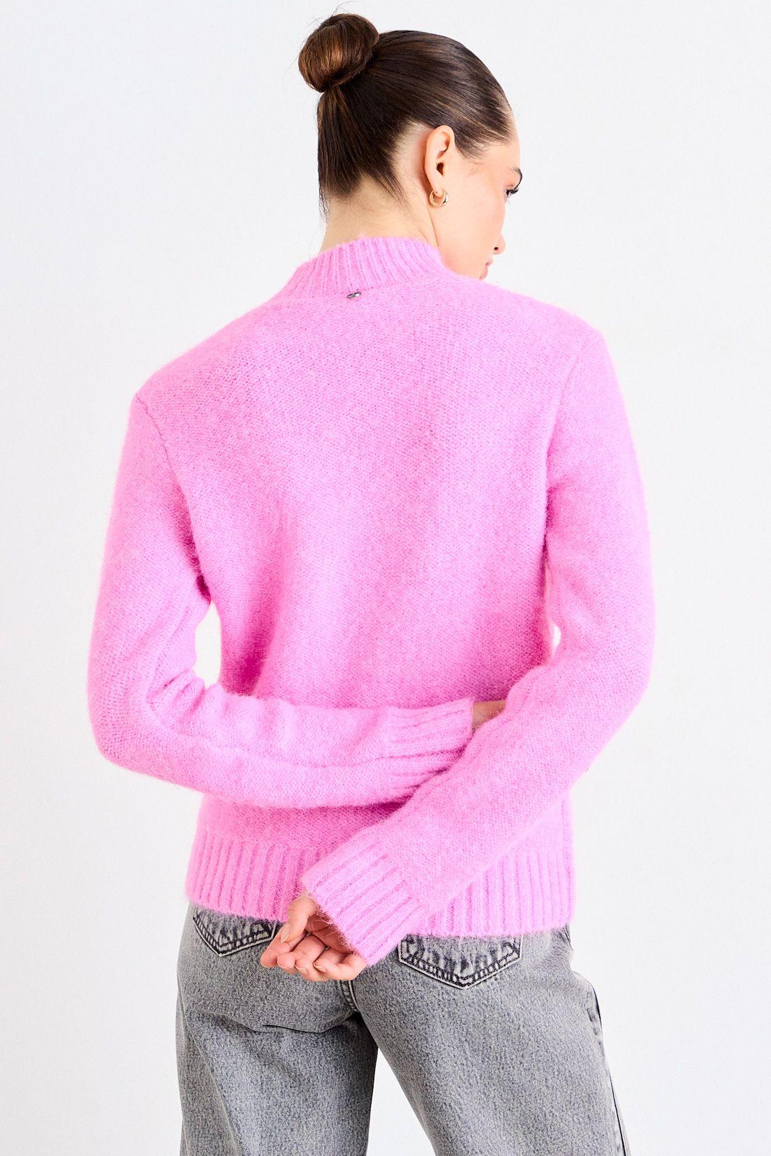 Sweater Moair Trenzado Fucsia iO 18720126010116-3