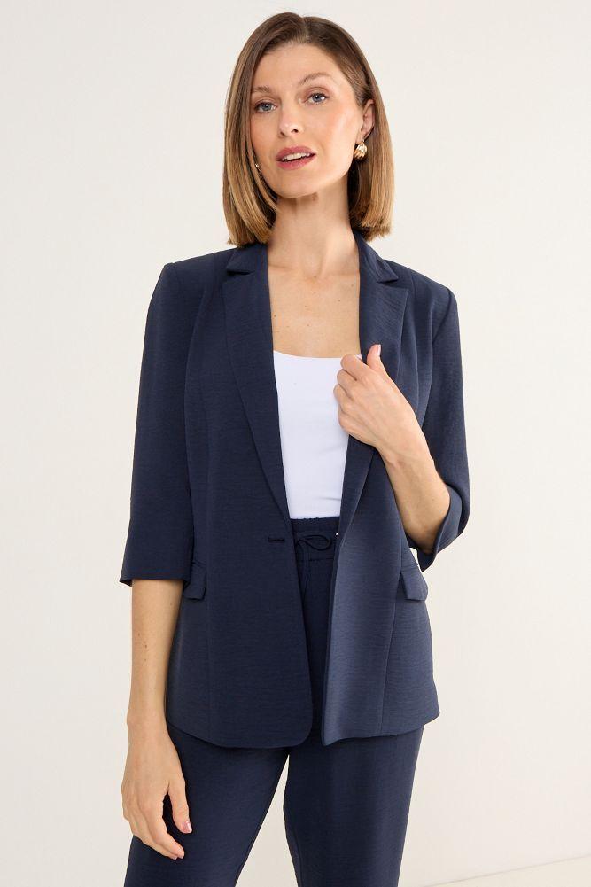 Blazer Ligero Azul Marino Ma Griffe 16002225066104-0