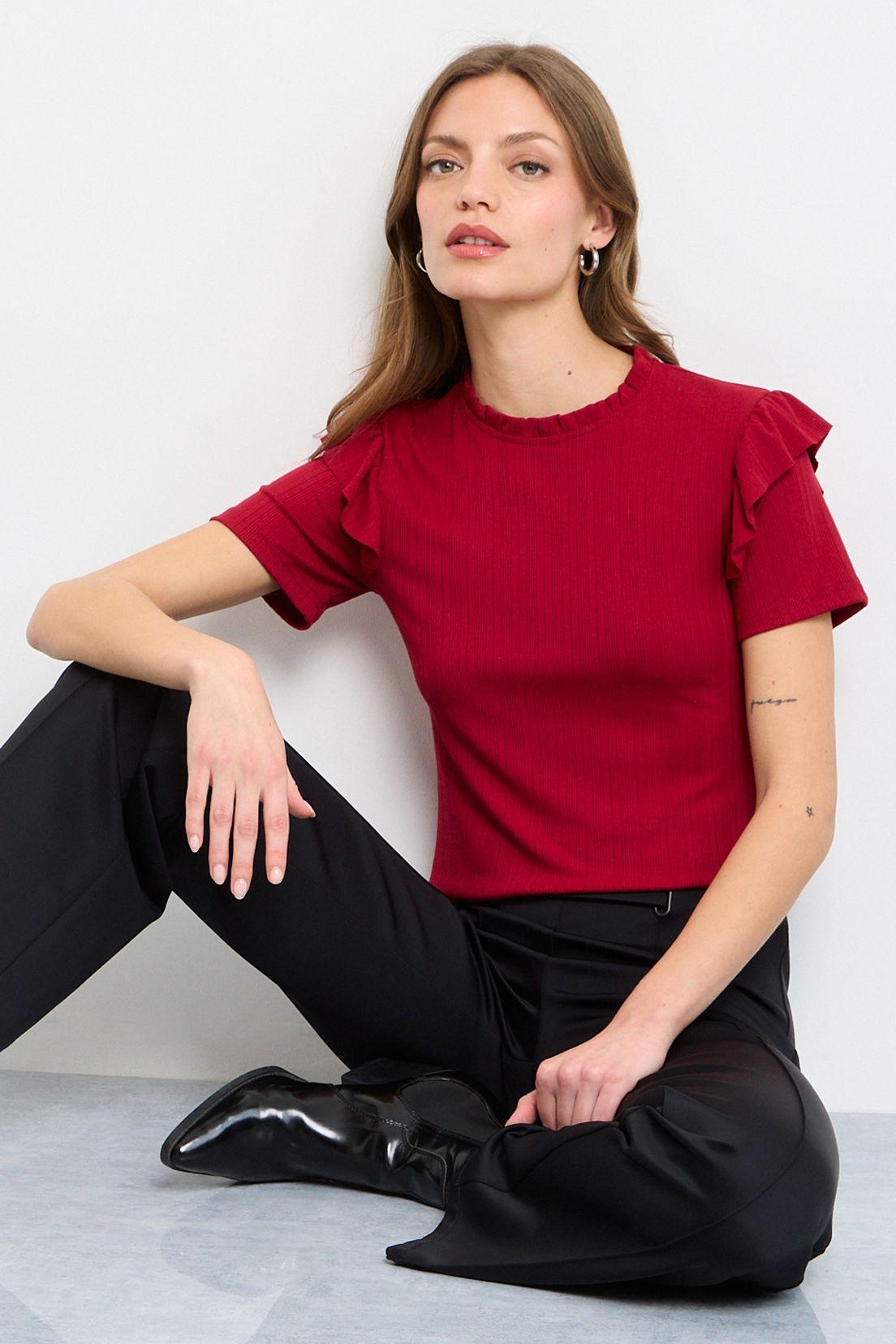 Polera Manga Corta Rosa iO 14220225059123-2