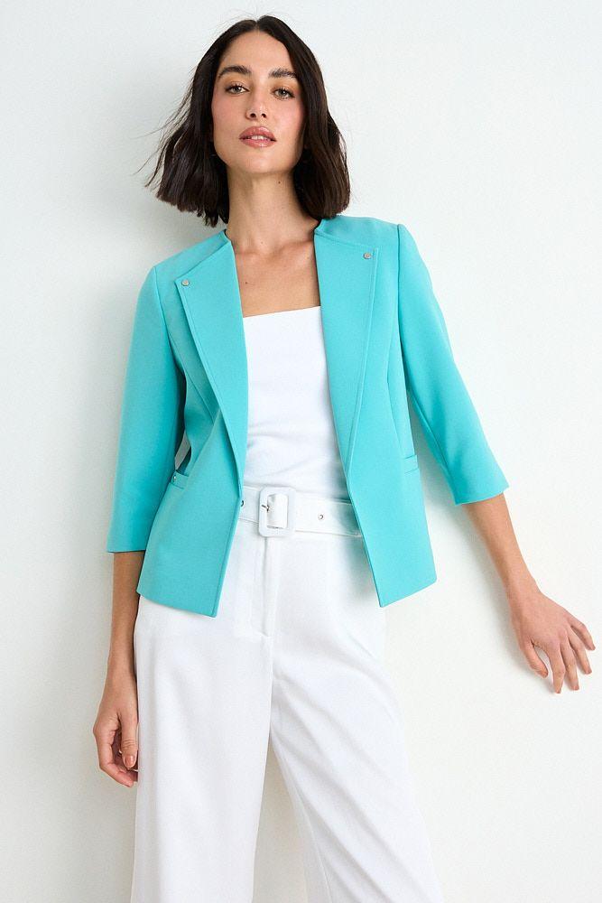Blazer Liso Con Solapa Verde Cata Ash 16007225070217-0