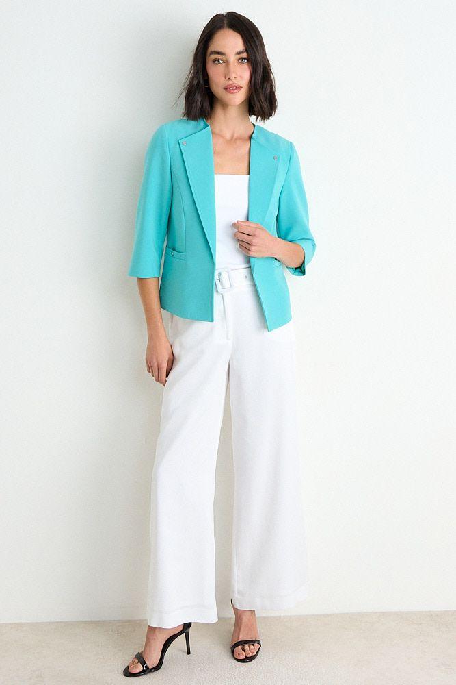 Blazer Liso Con Solapa Verde Cata Ash 16007225070217-3