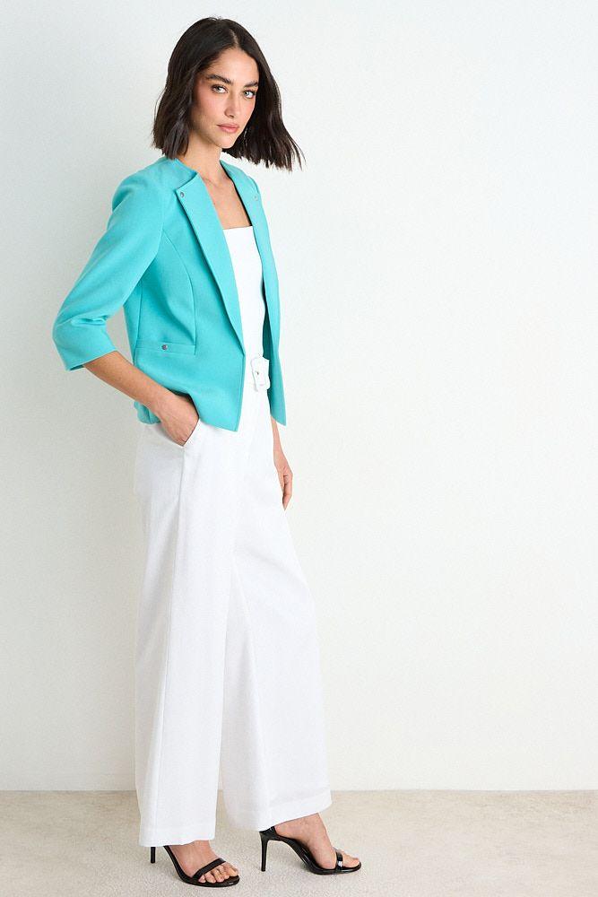 Blazer Liso Con Solapa Verde Cata Ash 16007225070217-4