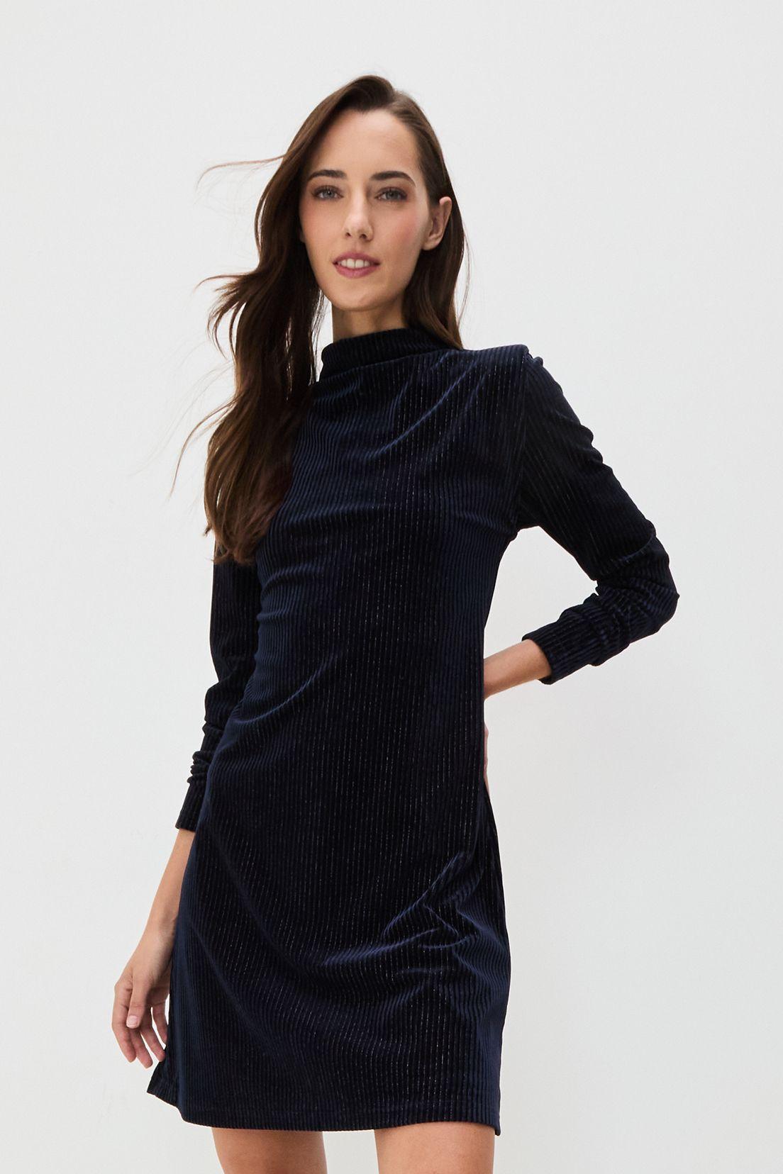 Vestido Liso Azul 13020125005104-0