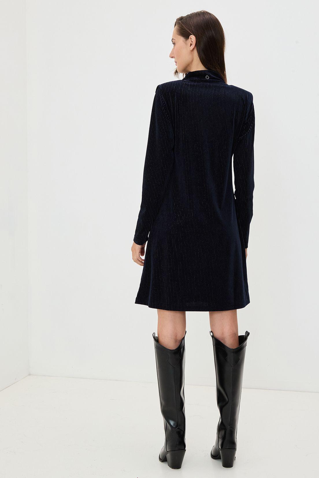 Vestido Liso Azul 13020125005104-4