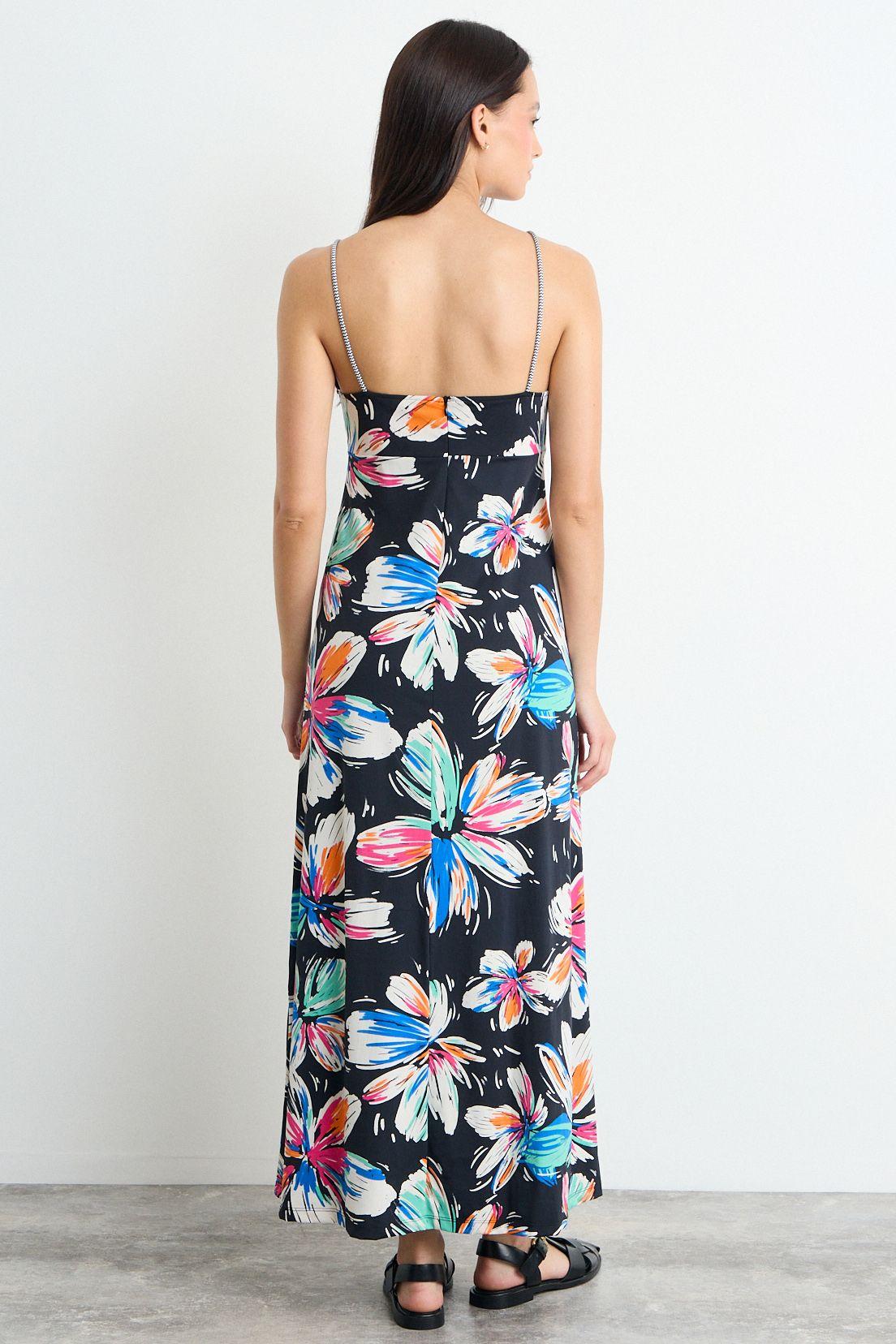 Vestido Fantasia Largo Negro iO 13520225056102-3