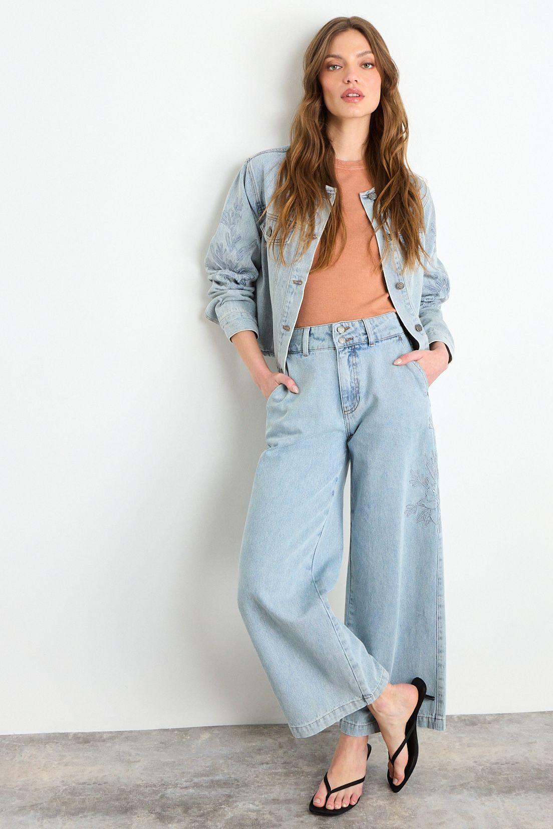 Jeans Liso Celeste iO 11320225015110-0