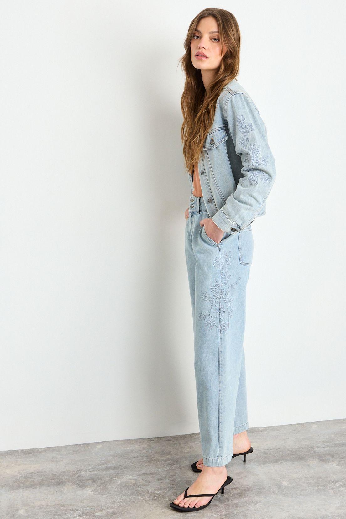 Jeans Liso Celeste iO 11320225015110-4