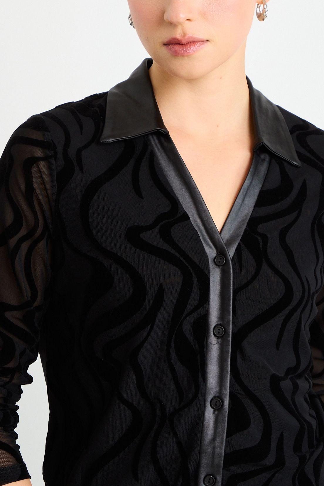 Blusas Manga Larga Negro Ash 14007225008102-1