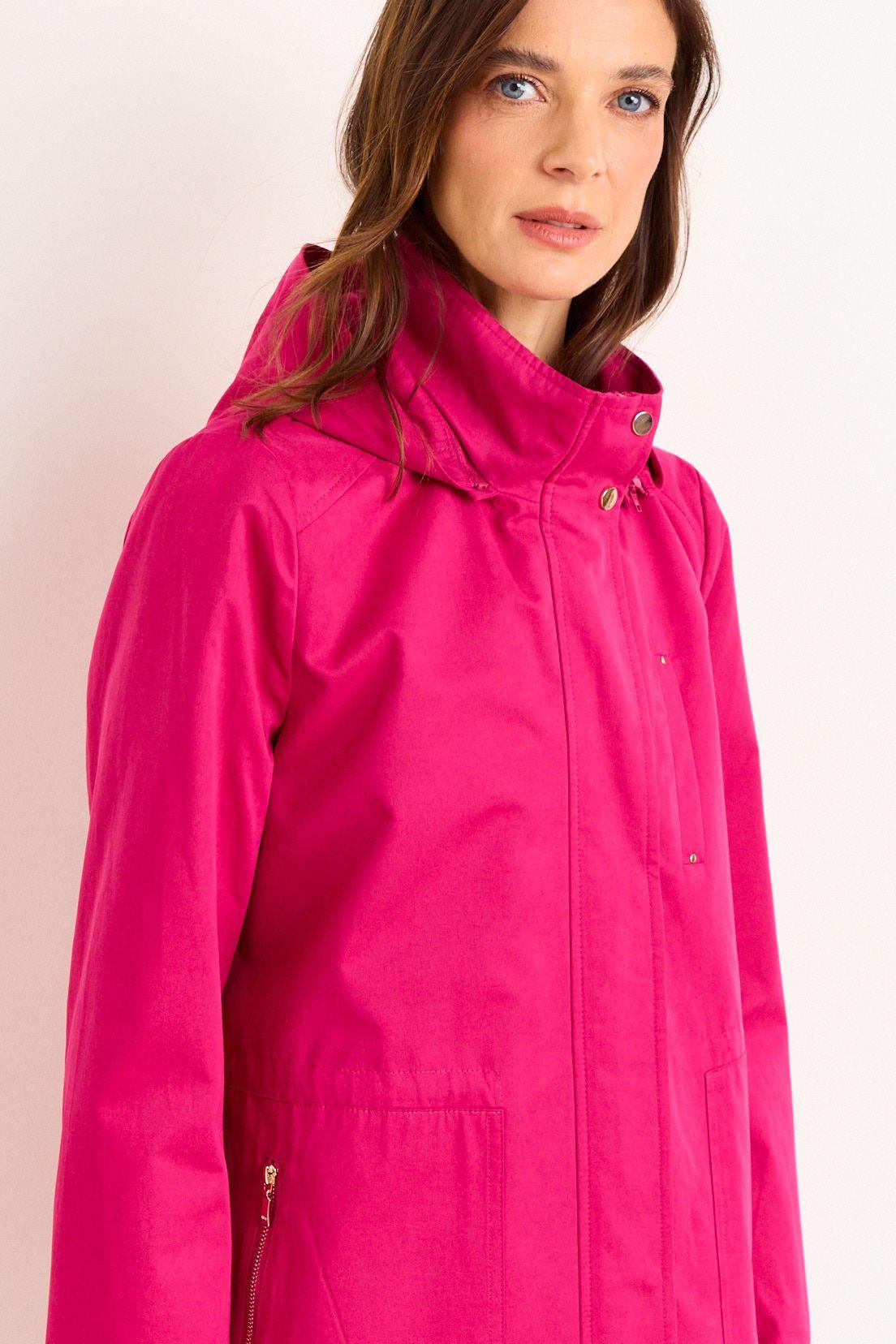 Trench Sport Con Gorro Desmontable Fucsia Ma Griffe 17402226002116-1