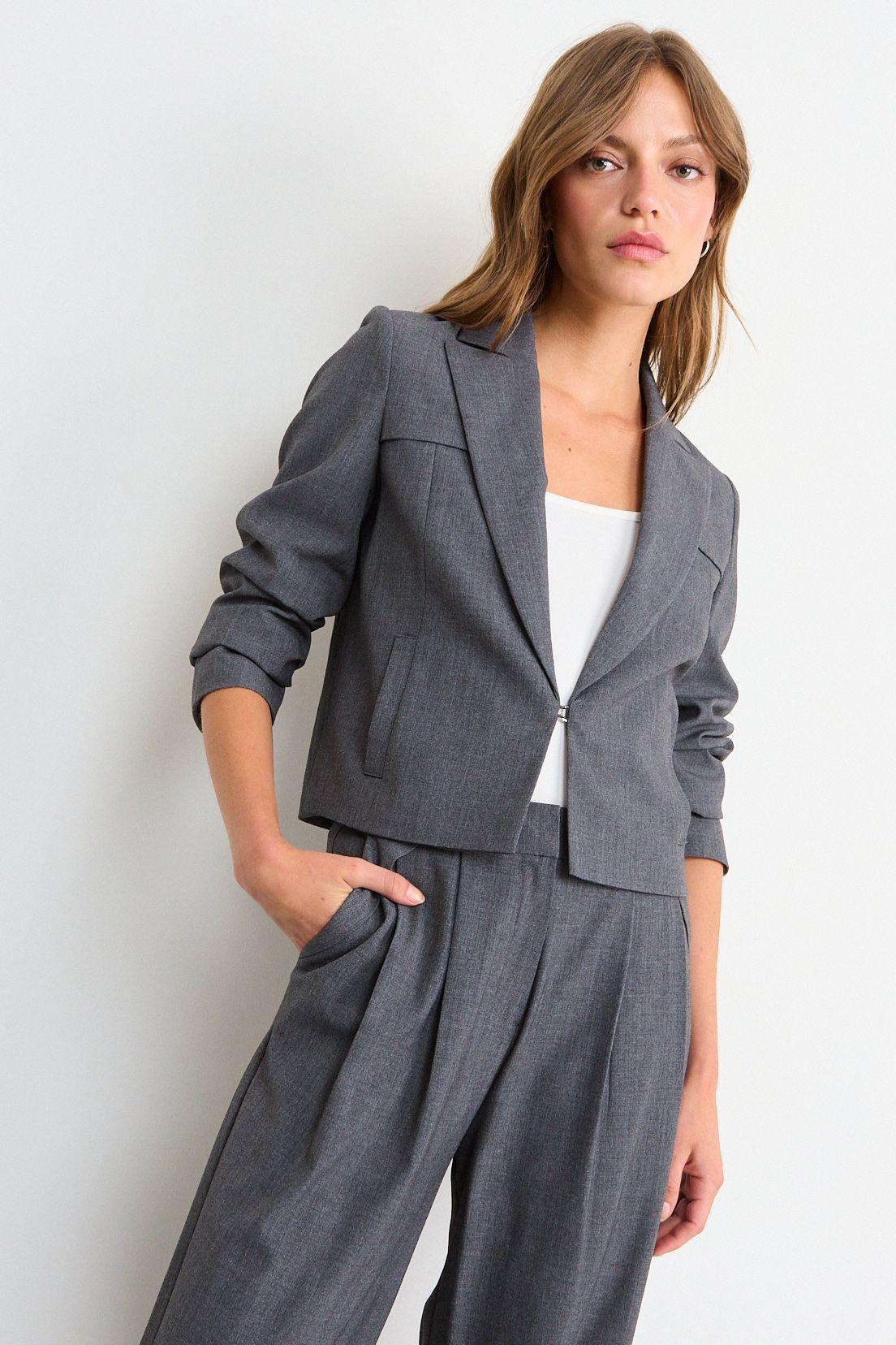 Blazer Liso Gris iO 16020126009113-0
