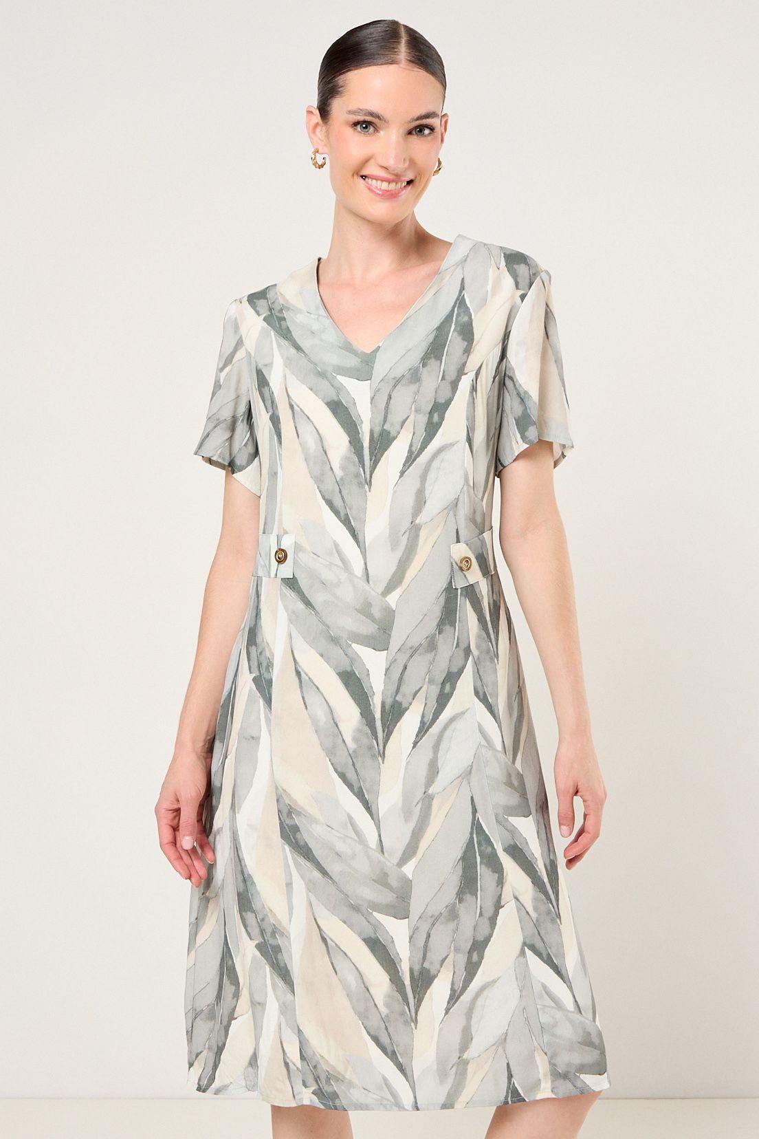 Vestido Estampado Avellana Ma Griffe 13102126051126-0