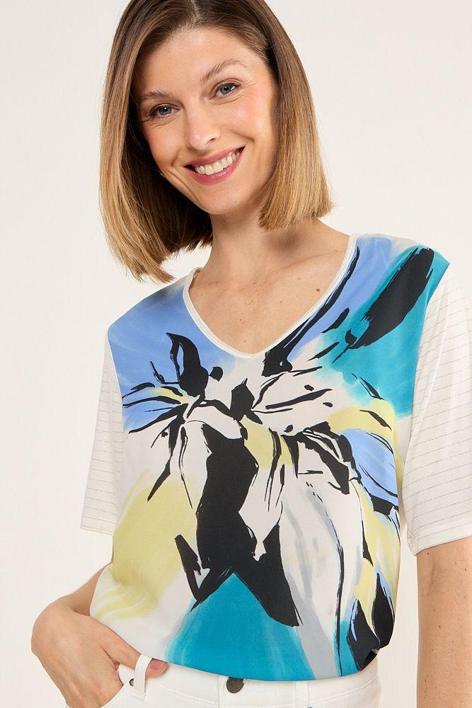 Polera Estampada Blanco Ma Griffe 14602225003101-0