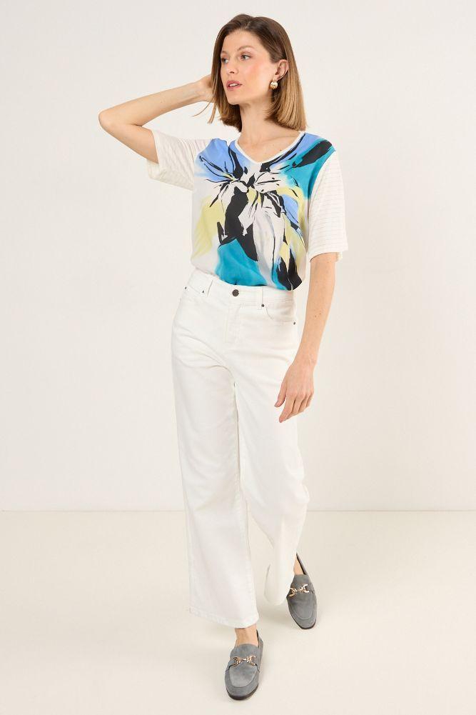 Polera Estampada Blanco Ma Griffe 14602225003101-3