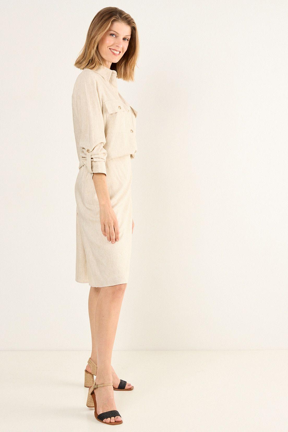 Casaca Lino Beige Ma Griffe 17502126001106-2