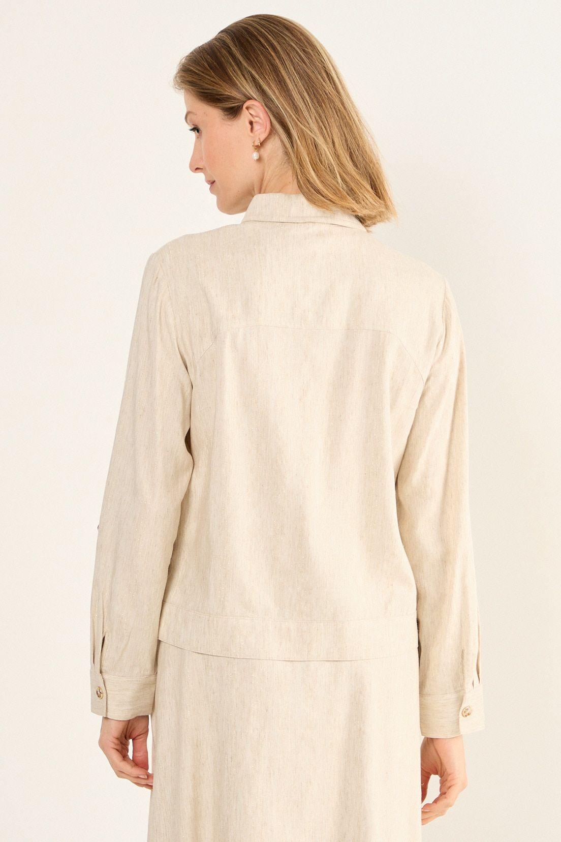 Casaca Lino Beige Ma Griffe 17502126001106-3