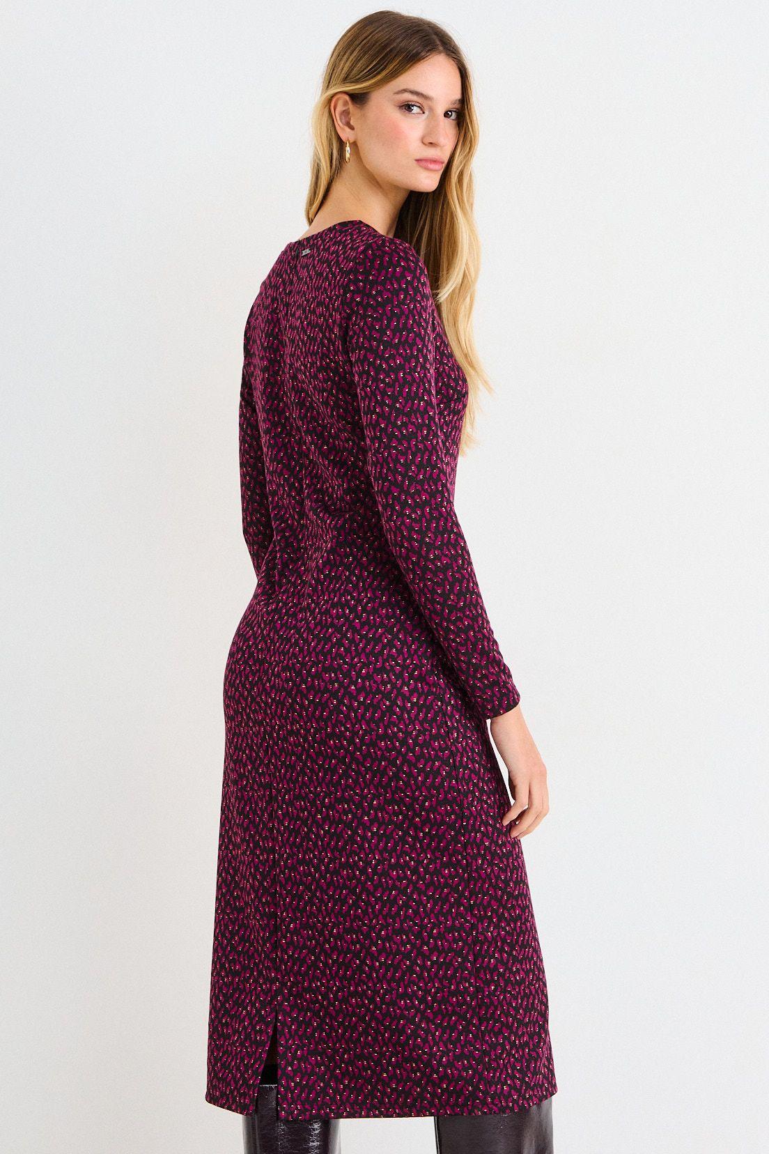 Vestido Largo Con Efecto Tejido Negro Ash 13507226001102-2