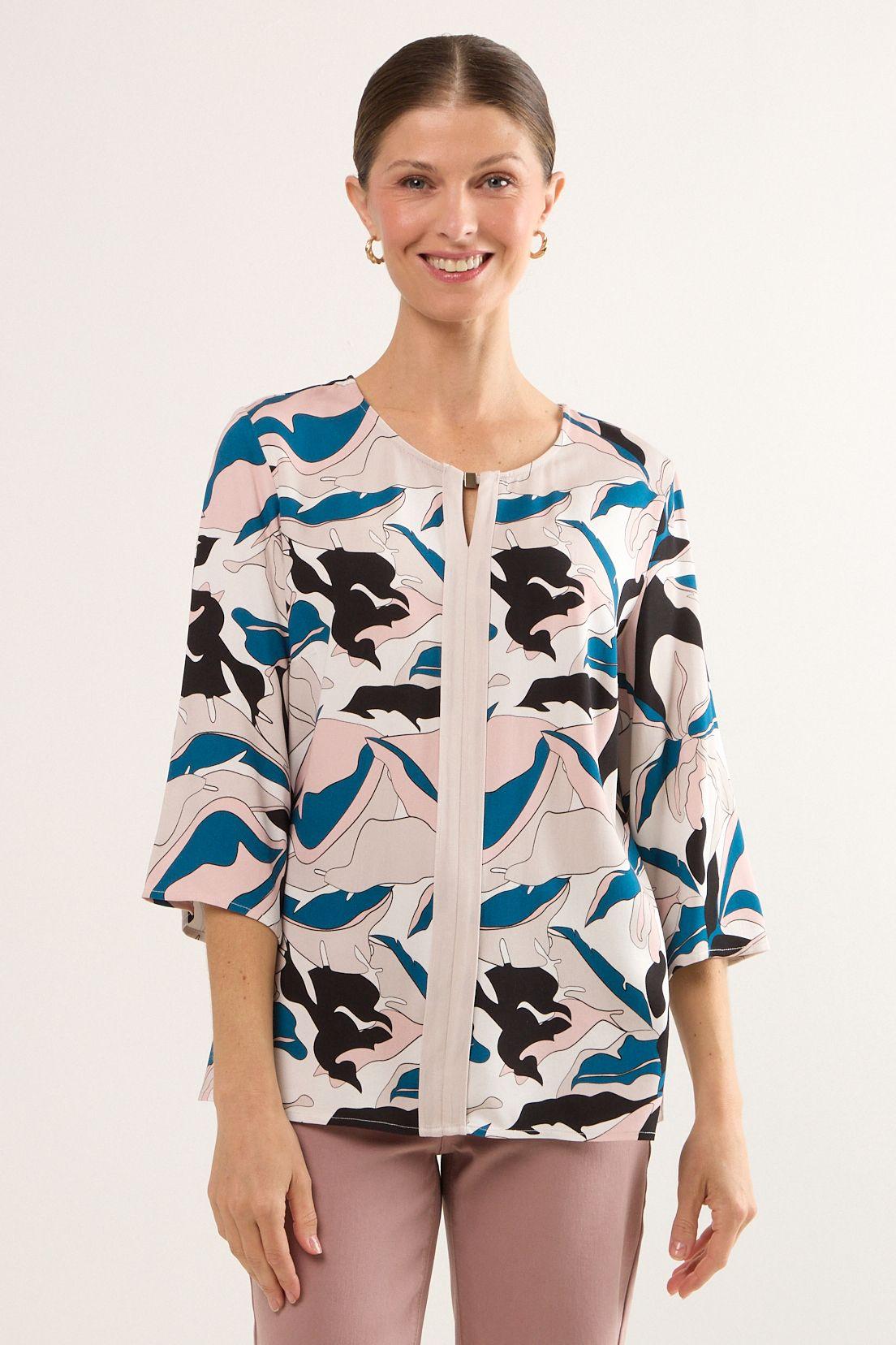 Blusas Manga Larga Crudo Ma Griffe 14102225003105-0