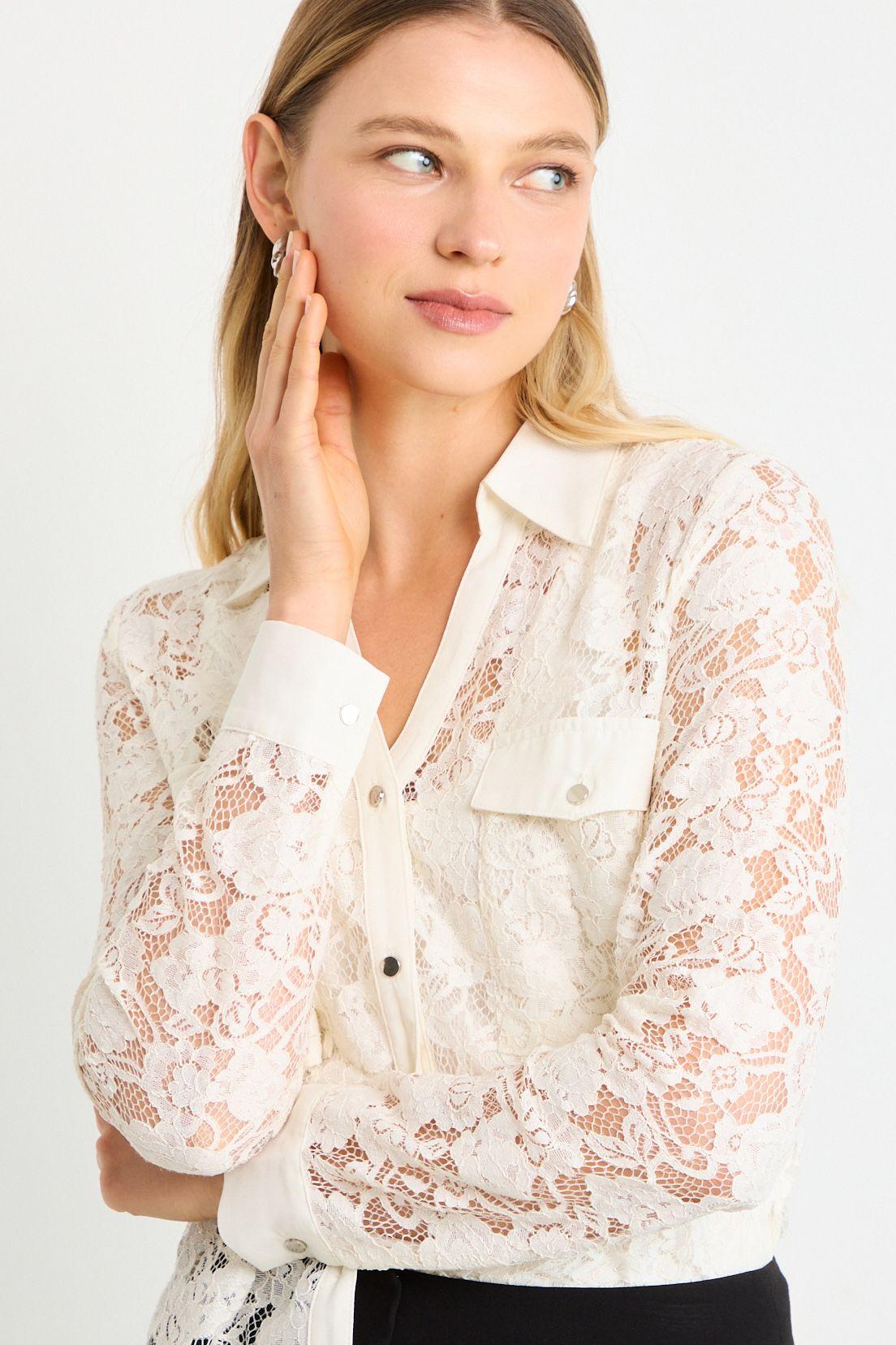 Blusas Manga Larga Crudo Ash 14007225005105-2