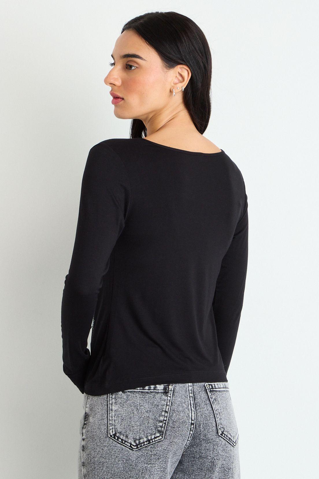 Polera Estampada Negro 14604125003102-4