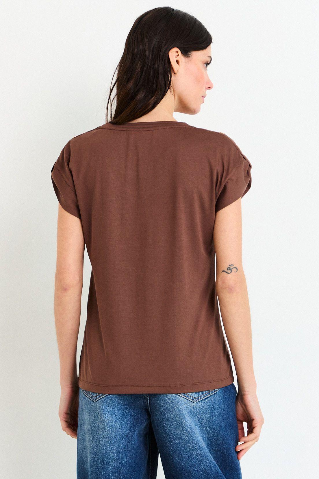 Polera Manga Corta Café Ash 14207226057109-2
