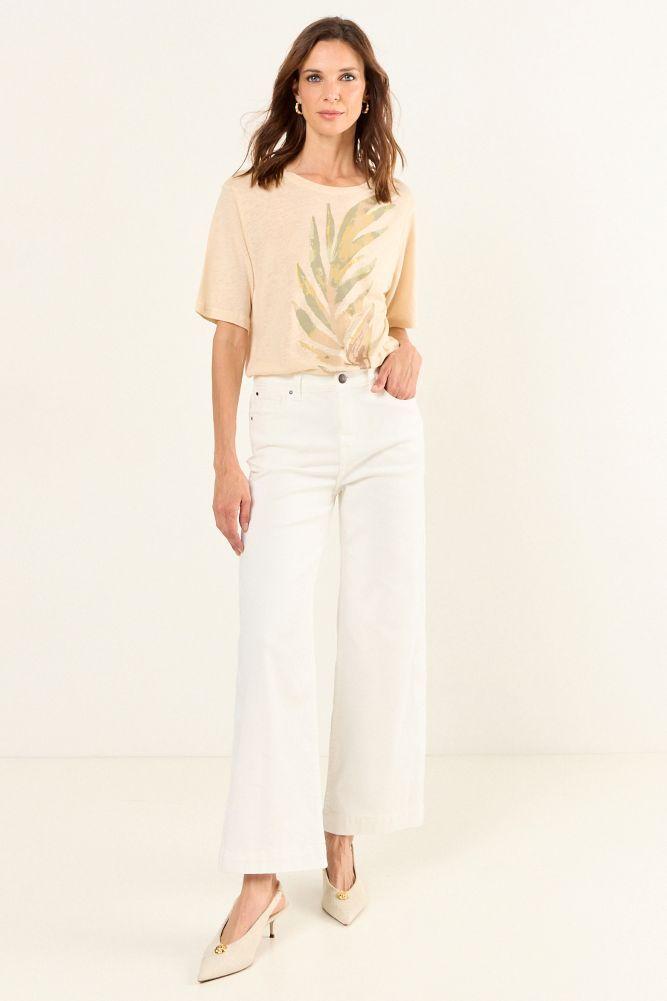 Polera Estampada Beige Ma Griffe 14604225082106-4