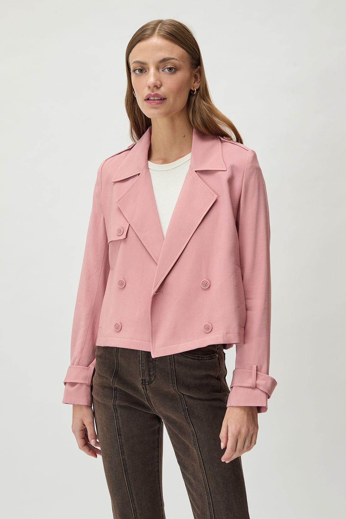 Trench Liso Rosa 17404125001123-1