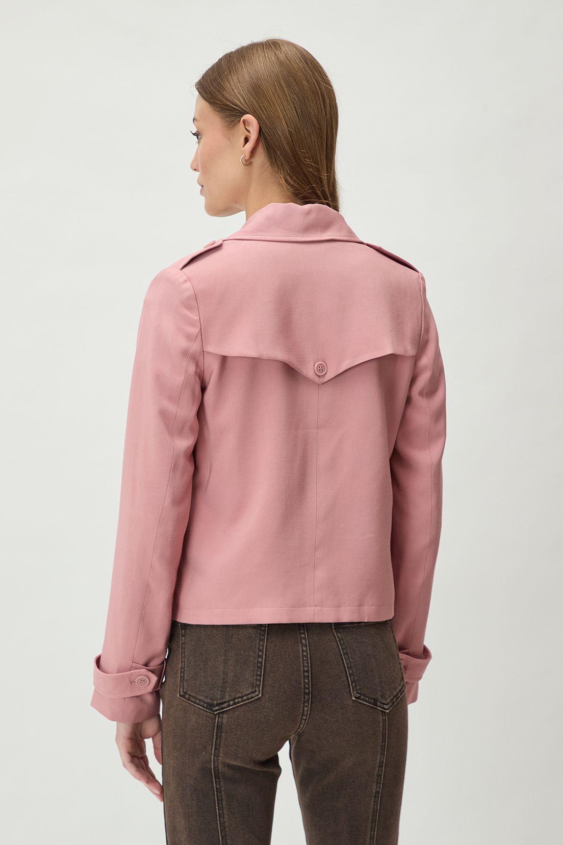 Trench Liso Rosa 17404125001123-2