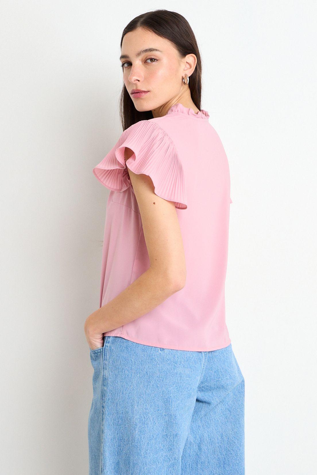 Blusa Manga Corta Rosada iO 14020225010123-3