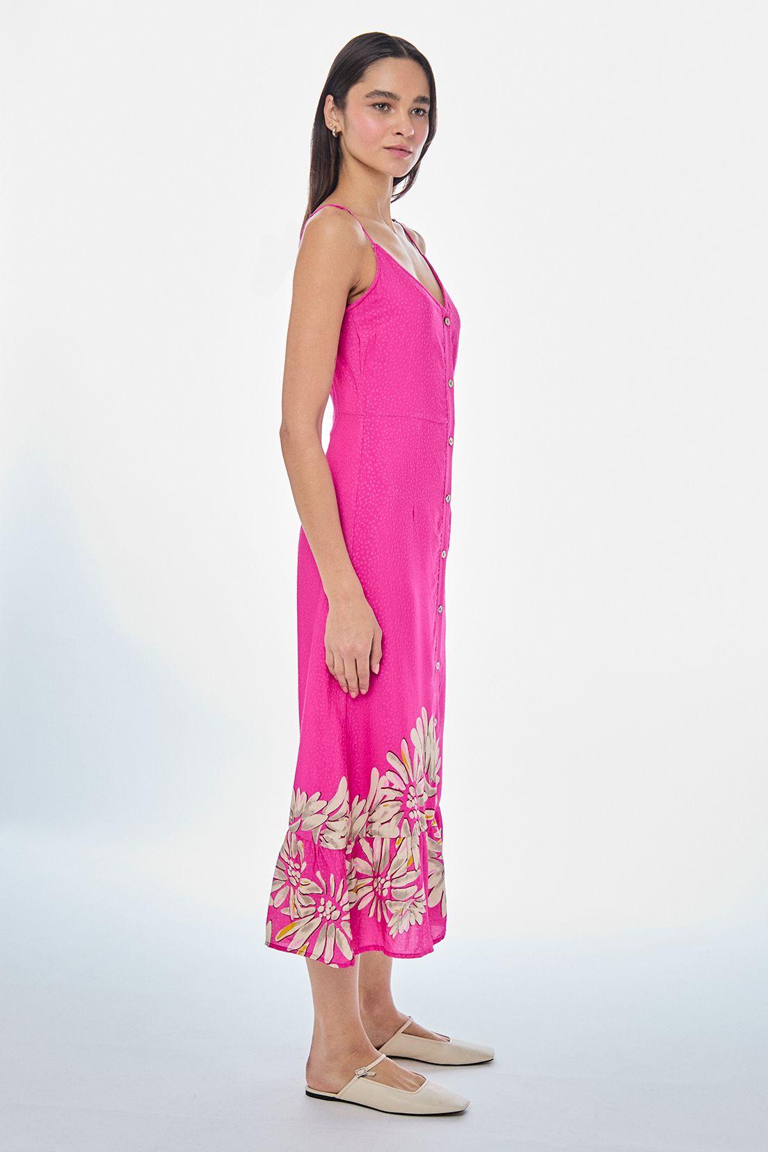 Vestido Fantasia Largo fucsia iO 13520224001116-2