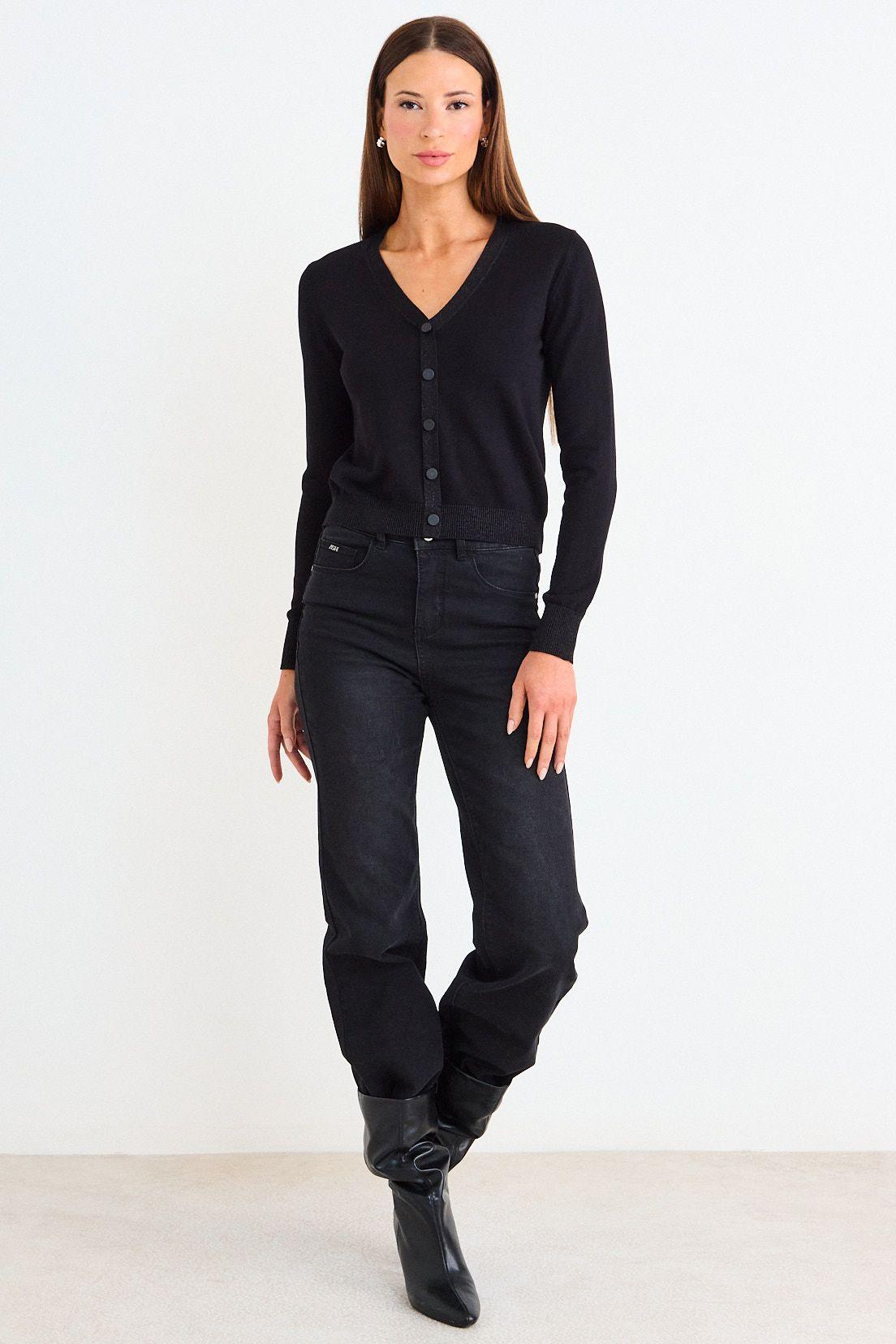 Chaleco Polera Tejida Negro Ash 18207126055102-3