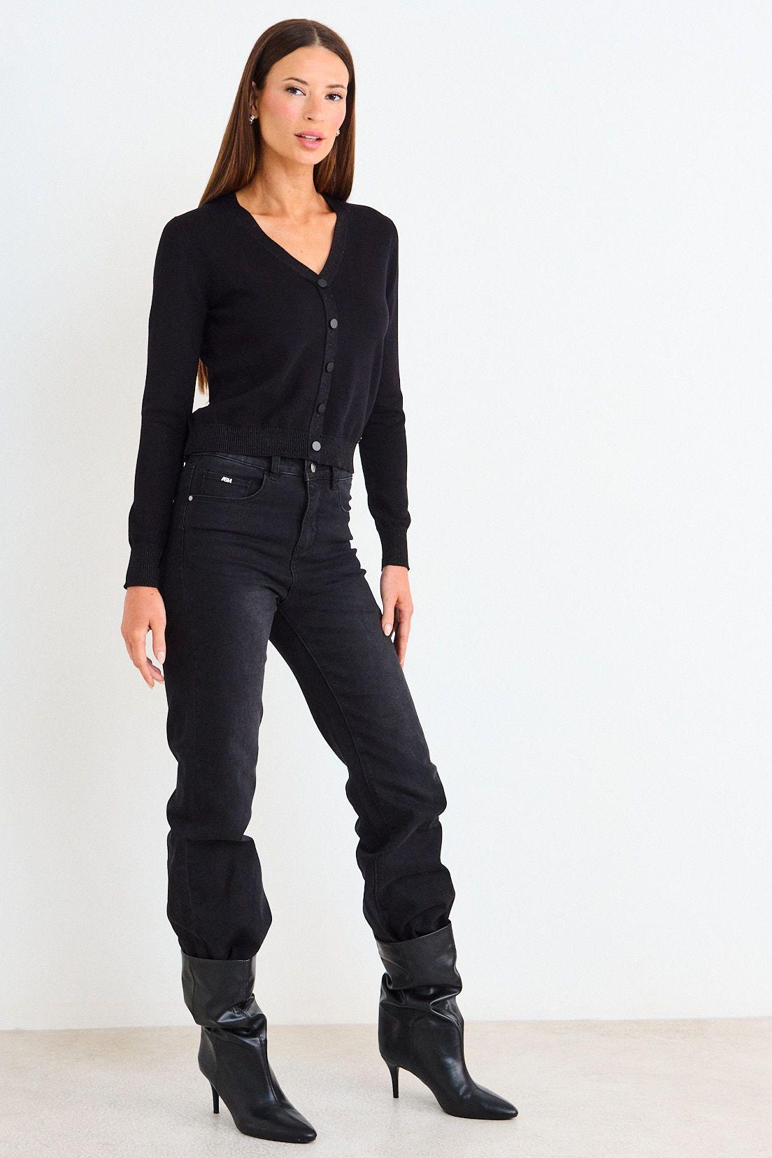 Chaleco Polera Tejida Negro Ash 18207126055102-4