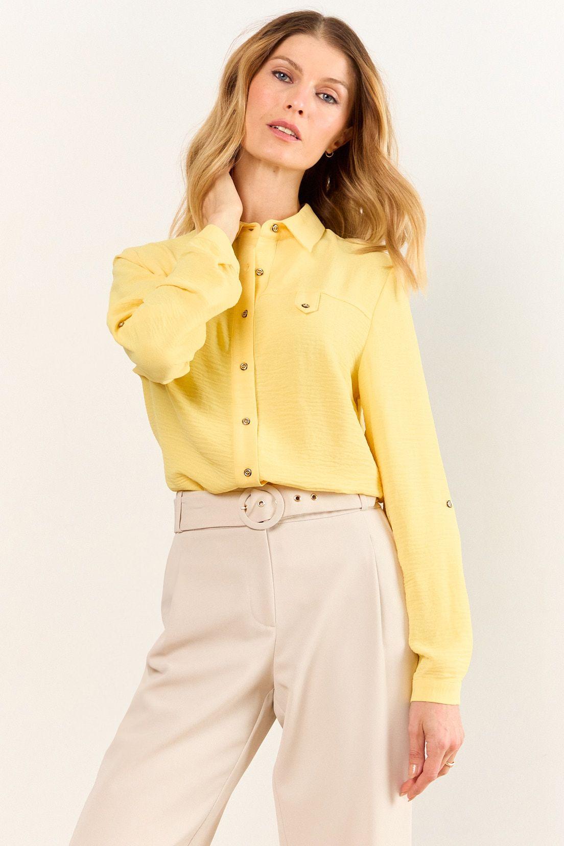 Blusa Camisera Amarillo Ma Griffe 14002226004108-1
