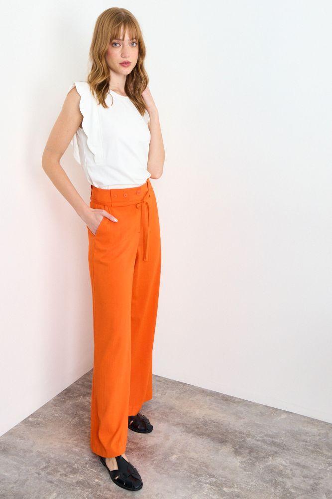 Pantalon Liso Naranjo iO 11020225023114-4